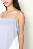 Jerine Colour Block Shift Dress in Lavender