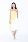 Jerine Colour Block Shift Dress in Sunshine