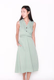 Josephine Tuxedo Style Dress in Mint