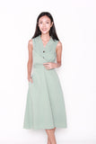 Josephine Tuxedo Style Dress in Mint