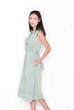Josephine Tuxedo Style Dress in Mint
