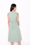 Josephine Tuxedo Style Dress in Mint