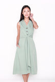 Josephine Tuxedo Style Dress in Mint