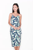Kayla Tie Detail Abstract Dress