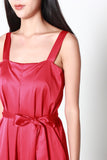 Lola Wide-Legged Jumpsuit in Red