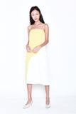 Jerine Colour Block Shift Dress in Sunshine