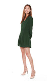 Joanna Long Sleeved Romper in Forest