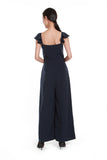 Rebecca Button Jumpsuit in Navy
