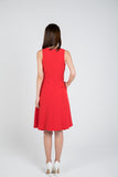 Maileen Side Fold Skater In Red