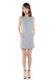 Lydia Classic Pocket Shift In Heather Grey - Mint Ooak - Dress - 4