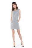 Lydia Classic Pocket Shift In Heather Grey - Mint Ooak - Dress - 1
