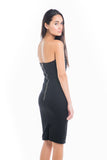 Katie Bustier Midi Dress In black - Mint Ooak - Dress - 5