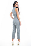 Nellie High-Neck Jumpsuit - Mint Ooak - Jumpsuit, Romper, Grey, high-neck - 7