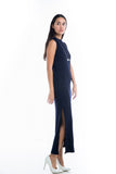 Tya High Neck Knit Maxi in Blue - Mint Ooak - Dress - 3