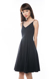 Ella Spag Midi in Black - Mint Ooak - Dress - 4