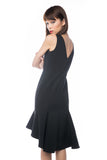 Olivia Mermaid Dip Hem In Black - Mint Ooak - Dress - 8