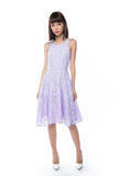Natellie Cloud Midi Skater in Lilac - Mint Ooak - Dress - 2