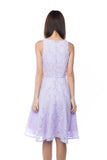 Natellie Cloud Midi Skater in Lilac - Mint Ooak - Dress - 4