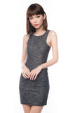 Rach textured Bodycon dress in Ash Grey - Mint Ooak - Dress - 5