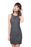 Rach textured Bodycon dress in Ash Grey - Mint Ooak - Dress - 1
