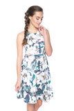 Lowry Cut-in Floral Skater Midi - Mint Ooak - Dress - 3