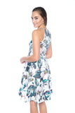 Lowry Cut-in Floral Skater Midi - Mint Ooak - Dress - 4