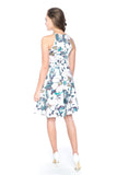 Lowry Cut-in Floral Skater Midi - Mint Ooak - Dress - 5