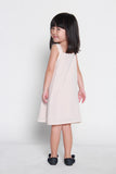 Mini Charlene Button Dress in Cream