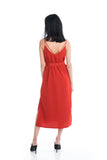 Cara Strappy Midi Slip in Orange