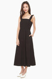 Jermaine Fit & Flare Dress in Black