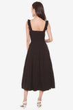 Jermaine Fit & Flare Dress in Black