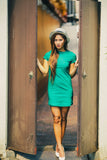Rachelle Emerald Shift Dress - Mint Ooak - Dress - 1