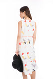 Mika Abstract Brush Print Midi