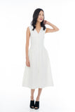 Button Pocket Midi in White