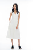 Button Pocket Midi in White
