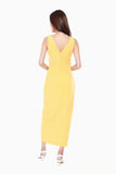 Juliana Button Down Maxi Dress in Sunshine Yellow