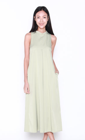 Brielle Removable Collar Dress in Mint