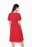 Charlene Wrap Dress in Red