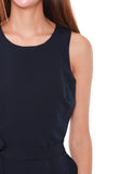 Helen Waterfall Ruffles Dress in Navy