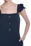 Rebecca Button Jumpsuit in Navy