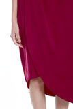 Liv Toga Dress in Magenta