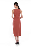 Angela Asymmetrical Gathered Drawstring Dress