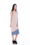 Erin Reversible Midi Dress in Powder Pink