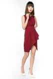 Natasha Centre Slit Peplum Dress