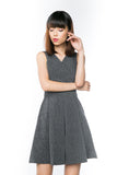 V Wrap Box Pleat Skater