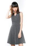V Wrap Box Pleat Skater
