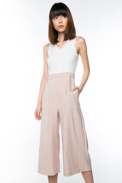 Vanessa Crochet Colourblock Romper