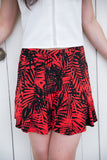 Beach and Palm Swing Skorts in red - Mint Ooak - Skorts - 4