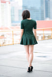 Angie Ruffles Romper in Emerald Green - Mint Ooak - Playsuit - 5