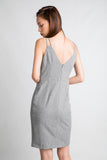 Sweet-heart Double Straps Midi in Heather Grey